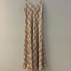 Hazy Plaid Maxi Dress by Vince - Just like new